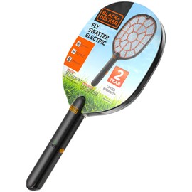 Bug Zapper Racket – Electric Fly Swatter for Gnats, Mosquitoes, & More – Harmless-to-Humans Outdoor Bug Zapper Battery Operated – Handheld Electric Fly Swatter –Indoor Racket