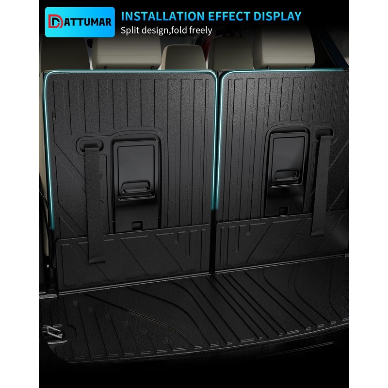 Dattumar Cargo Liner Compatible with 2016-2024 Dodge Durango 6&7 Seater