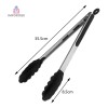 Importeek 25pz Pinza Tenaza Cocina Acero Inoxidable Silicon Mediana