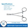 Multi Purpose Mosquito Hemostat Forceps Locking Tool With Curved Serrated