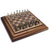 AMEROUS 14 inches Wooden Chess Set with Metal Chess Pieces