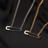 ANGLEQUEEN Safety Pin Necklace for Women Sparkling Crystal Dainty 18K