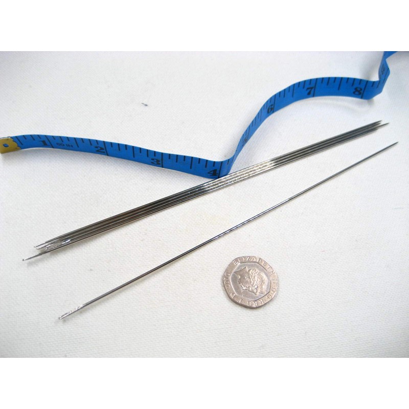 3pc 7" Metal Extra Large Long Needle Upholstery Leather Hard