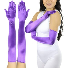ToBeInStyle Women's Extra Long Gloves - One Size - Purple