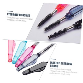 WOONEKY Pcs Folding Eyelash Combs Brow Shaping Brush Makeup Tool for Daily Grooming Non-skid Handle for Home Salon Use
