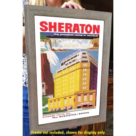 Sheraton Brock Hotel, Niagara Falls 1957 Advertising Poster