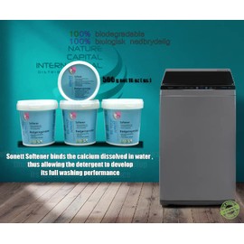 Sonett Organic Laundry Detergent Softener Blodgoringsmiddel 18 oz 500g (Pack of 4)