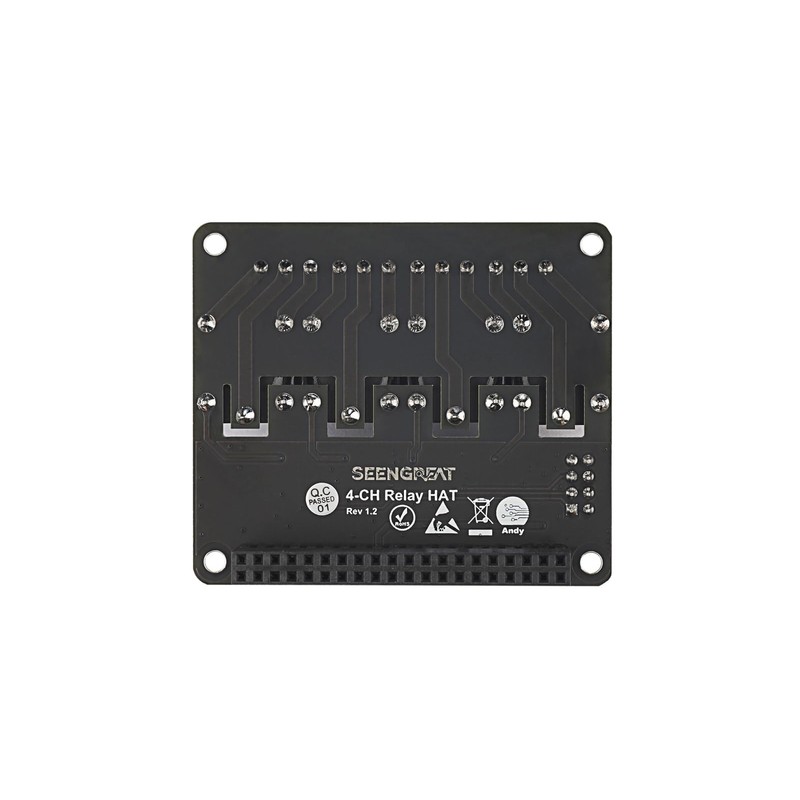 SEENGREAT 4 Channel Relay Modules DC3.3V/5V with Optocoupler for Raspberry