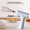 USB Charging Cordless Egg Whisk Adjustable Stainless Steel Electric Hand