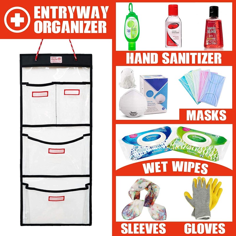 Rough Enough Locker Organizer Hanging Accessories Storage Organization with 4