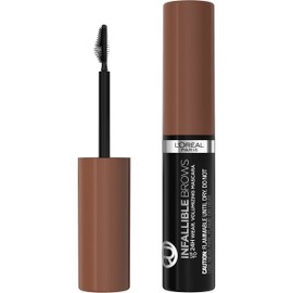 LOreal Paris Máscara De Cejas Infallible Volumizing 24H 6R Auburn  0.13 oz, fórmula ligera con fibras, resistencia a manchas, 7 tonos disponibles     