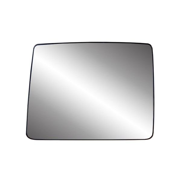Driver Side Heated Mirror Glass w/backing plate, Ford F150, 6 5/16" x 8 5/16" x 10" (towing Mirror top lens)