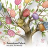 Easter Shower Curtain Bunny Easter Eggs Tree Shower Curtain for