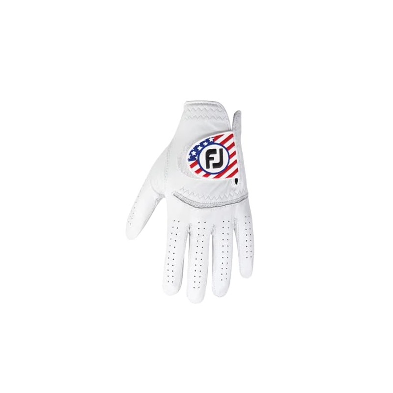 FootJoy StaSof Men's Golf Glove USA Flag Size XL Worn