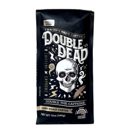Raven's Brew Coffee High Caffeine Coffee Dark Roast Whole Bean – Double Dead 12oz