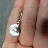 Pemby Studio LOVE Charm Zipper Pull Keychain Add On Clip