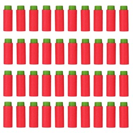 OIMIO Half Length Darts Refill Pack, 200pcs Short Soft Darts Bullet Compatible with Dart Zone, Nerf, Worker, Zhenweiqi, 14+ (Green red)