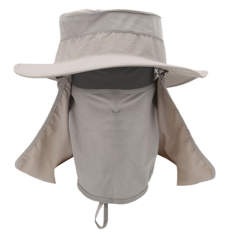 Fishing Hat Nylon Breathable Sun Protection Caps with Neck Flap