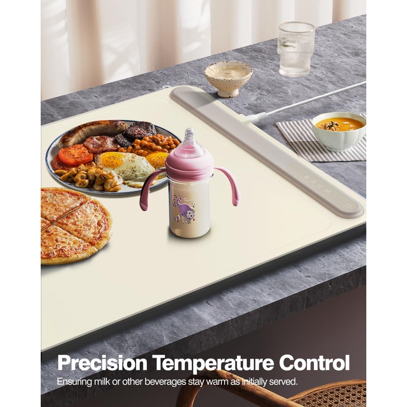 iTRUSOU Electric Warming Tray - Full Surface Heating,Rollable & Portable,Premium