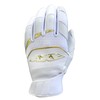 Axe Pro-Fit Batting Gloves White/Gold Cabretta Leather Adult M