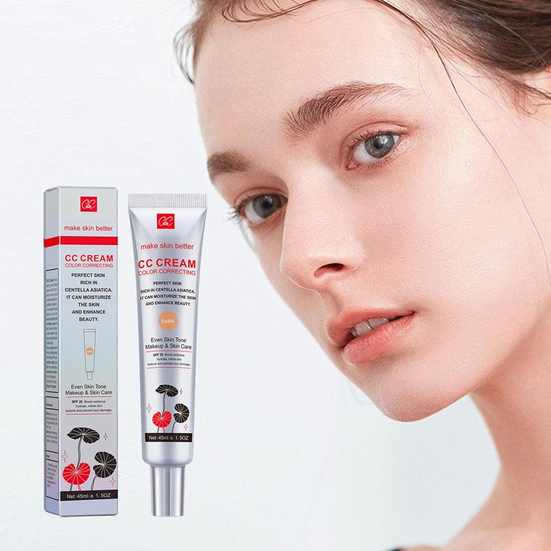 Tinted Face Cream with Centella Asiatica, CC Cream Red Correct