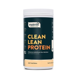 Nuzest - Pea Protein Powder - Clean Lean Protein, Premium Vegan Plant Based Protein Powder, Dairy Free, Gluten Free, GMO Free, Protein Shake, Just Natural (UNFLAVORED), 40 Servings, 2.2 lb