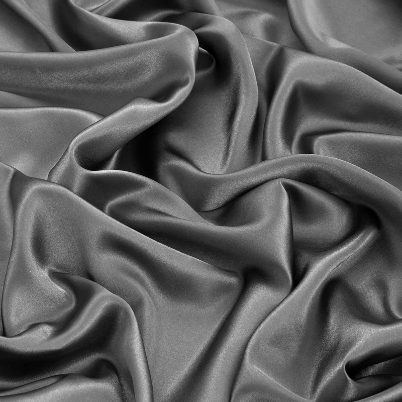 King Silk Satin Fitted Sheet, Soft Deep Pocket Single Bottom