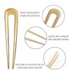 AFCJLTO Pack of 2 French Metal Hair Pins for Thick