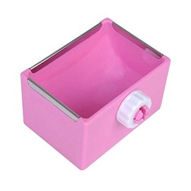 Small Pet Feeder Food Water Bowl Cage Hanging Dish for Birds Parakeet,Dwarf Syrian Hamsters,Hadgehog,Gerbils,Rats,Mice,Gerbils,Mini Small Animals (Pink)