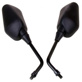 MotorToGo 1Pair Black Motorcycle Rear View Mirrors Compatible for 2020 Honda Rebel 300 CMX300 ABS