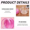 12 Multi-Color Plastic Cream Jars, Mini Lotion Containers, Portable Cosmetic
