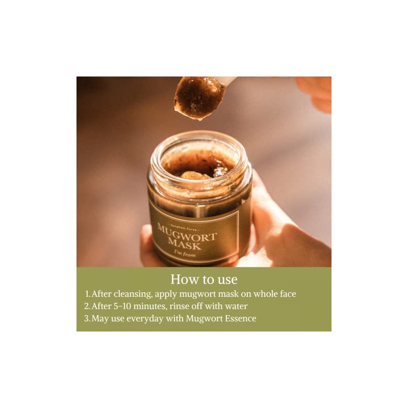 Máscara de Mugwort, 110 g, K-Beauty