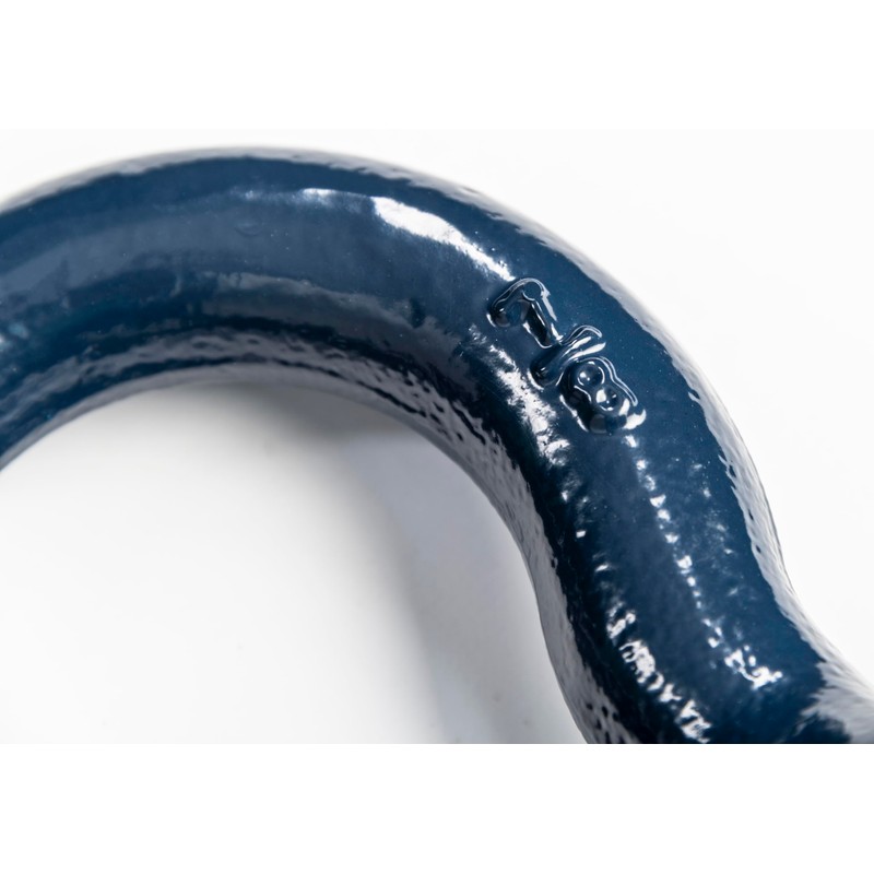 Hi-Gear 2 Pack Blue/Galvanized Bow Shackle 7/8" inch D-Ring Rugged
