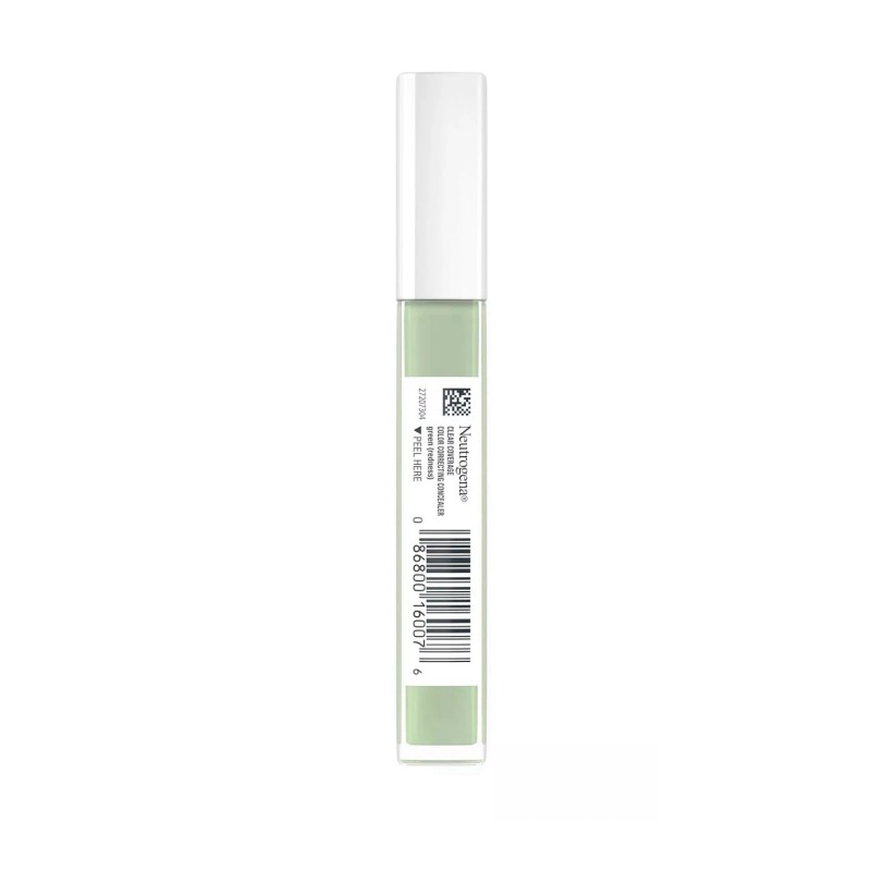 Neutrogena Clear Coverage, Color Correcting Concealer, Green (Redness), 0.24 fl
