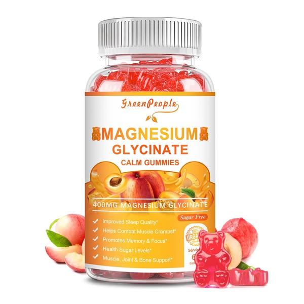 GREENPEOPLE GREENPEOPLE Magnesium Glycinate Gummies with Citrate 1000mg, Taurate &