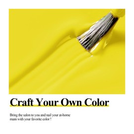 Imtiti Lemon Yellow Gel Nail Polish, 0.5Fl.oz Neon Yellow Color Gel Polish Soak Off UV LED Nail Art Design Manicure Salon DIY at Home 1Pcs