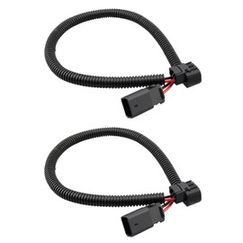 ANODZU Upgrade 5202 H16 PSX24W Fog Light Extension Wire Harness Fit for Jeep Wrangler JK 2010-2018 18In Extension Cords 2PCS