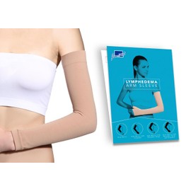 JianiMed - Manguito de linfedema de 20-30 mmHg, circulación sanguínea, soporte de brazo para hinchazón, excelencia en Taiwán, 1 unidad, Beige, XL