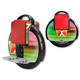 MightySkins Skin Compatible with Airwheel X3 Self Balancing one Wheel Electric Unicycle Scooter wrap Cover Sticker Neon Butterfly