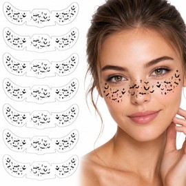 Halloween Bat Freckle Face Temporary Tattoos Stickers for Cosplay Makeup