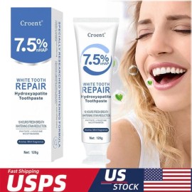 Unbranded 7.5% Hydroxyapatite Toothpaste Remove Yellow Tooth Stains For Sensitive Teeth