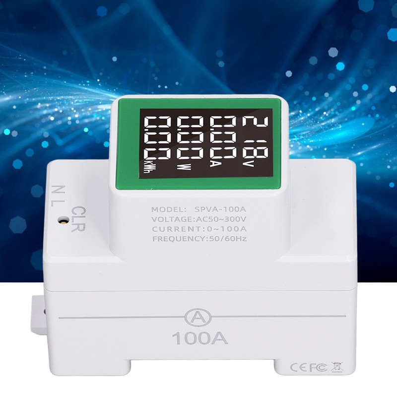 Digital Energy Meter Single Phase Tester Electricity Usage Monitor AC