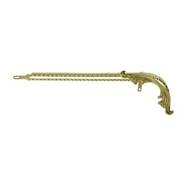 OG Lowrider 20" Chain Guard Double Sqaure Twsited with Wing Gold