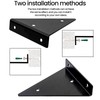 Shelf Brackets, Pack of 4, Triangular Invisible Iron, Heavy Duty,