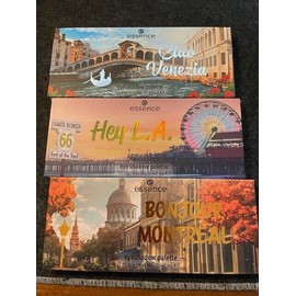 ESSENCE Lot of 3 essence Eyeshadow Palettes - 08 Ciao Venezia 06 Hey LA 07 Bonjour Montr