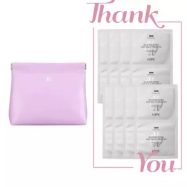 IOPE 시그니처 라벤더 파우치 & 아이오페 스킨 부스터 앰플 필 패드 8매 세트 Signature Lavender Pouch & Iope Skin Booster Ampoule Peel Pad Set of 8