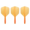Condor Darts Flight Plain Clear Orange Small S