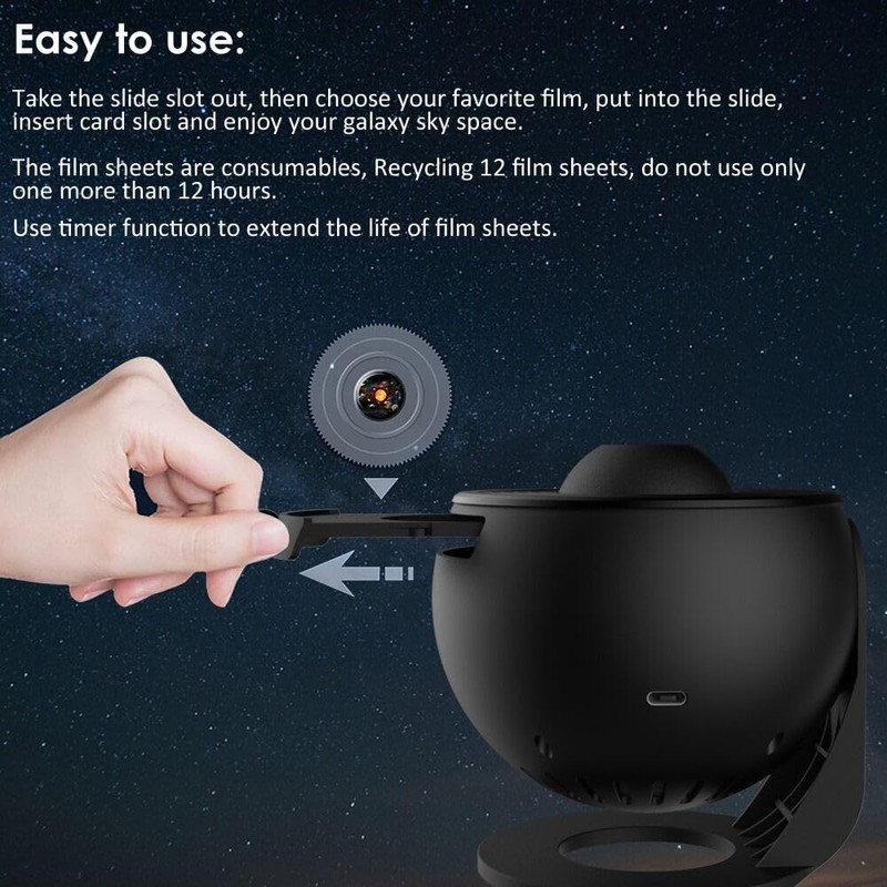 Planetarium Projector for Bedroom, Star Galaxy Light Projector with Nebula