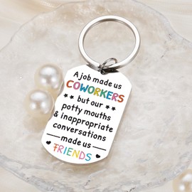 Funny Coworker Leaving Gifts Christmas Gifts Stocking Stuffers for Women Men Coworkers Retirement Gift New Job Goodbye Gifts Farewell keychains for Women Thanksgiving Birthday Gifts for Coworker