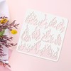 FINGERINSPIRE Flame Stencil 11.8x11.8 inch Reusable Fire Stencil Plastic 9